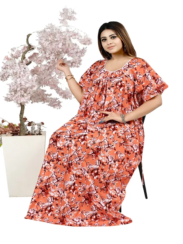 Women_Plus_Size_Pure_Cotton_Printed_Maxi_Nighty_|_5XL�10XL