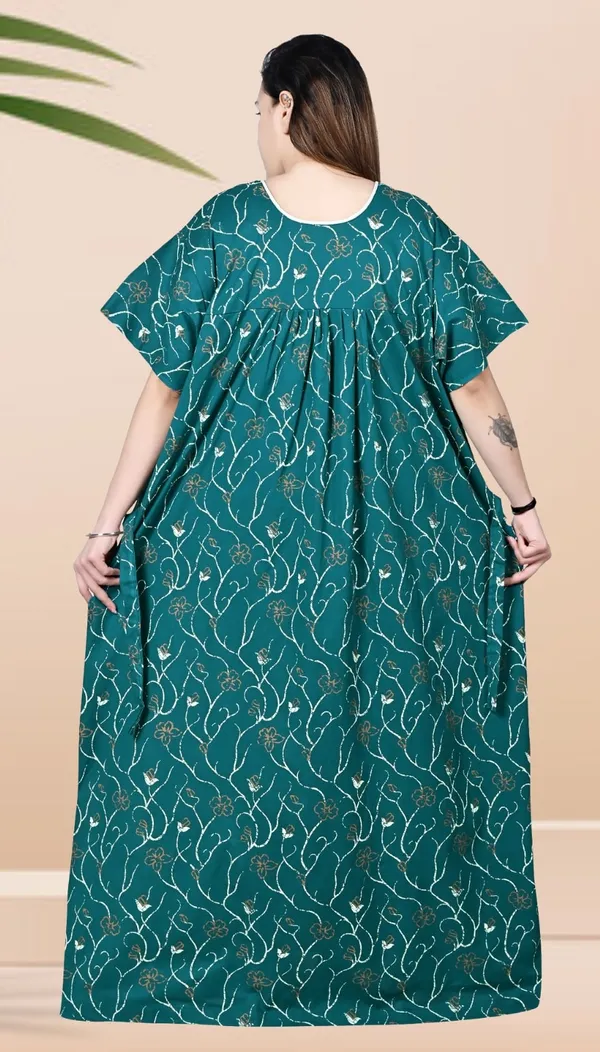 Sea_Green_Women_Nighty_cotton_Plus_size_Printed_maxi_5XL_to_10XL