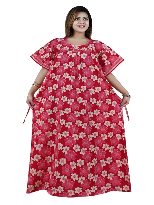Women_Pure_Cotton_Nighty_Maxi_Plus_Size_Jumbo_7XL_To_10XL