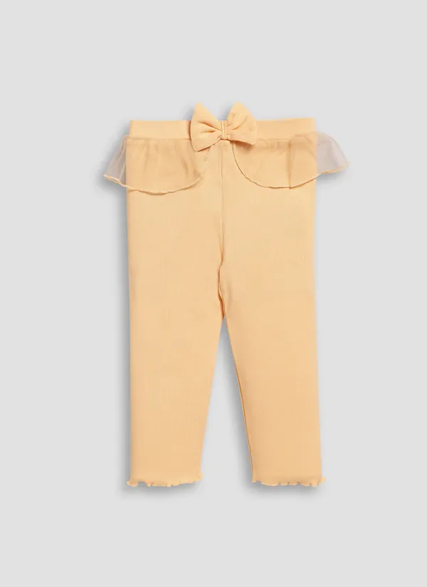 Yellow_Soft_Cotton_Regular_Casual_Leggings_For_Baby_Girls