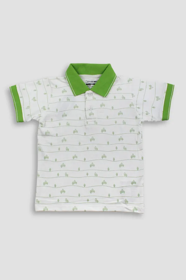 White_Polo_Neck_T-Shirt_For_Boys