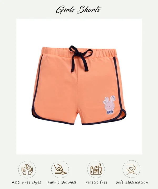 Orange_Soft_Cotton_Printed_Regular_Shorts_For_Girls