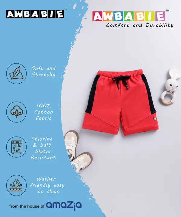 Awbabie_Toddler_Boys'_Shorts|_100%_Cotton_Bio-Wash_|_Soft_&_Breathable_Baby_Shorts|_Draw_String_Closure_|_Baby_Clothing