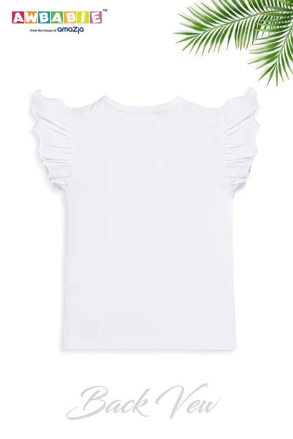 White_Soft_Cotton__Regular_T-_Shirts_And_White_Shorts_For_Girls_(Combo)