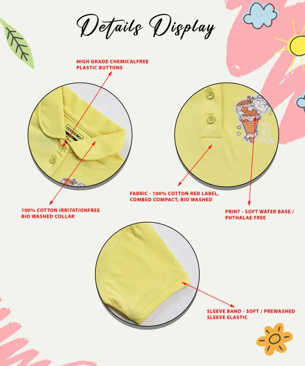 Awbabie_Toddler_Girls_Polo_T-Shirt_|_100%_Cotton_|_180_GSM_|_Soft_&_Breathable_|_Elastic_Armholes_|_Front_Button_Placket_|_Stylish_&_Comfortable