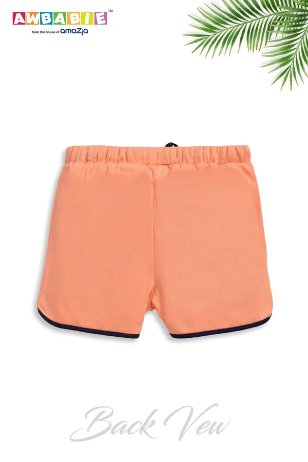 Blue_Soft_Cotton__Regular_Tshirt_And_Pink_Shorts_For_Girls_(Combo)