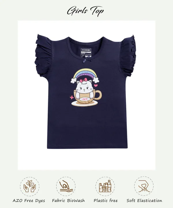 Blue_Soft_Cotton_Regular_Round_Neck_T-Shirt_For_Girls