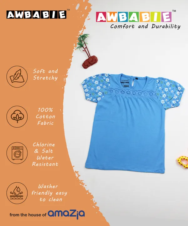 Blue_Cotton_Top_For_Girl'S