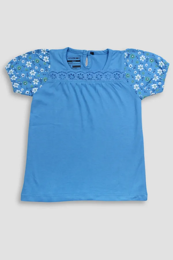Blue_Cotton_Top_For_Girl'S