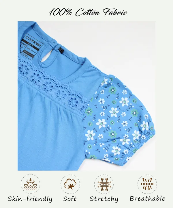 Blue_Cotton_Top_For_Girl'S