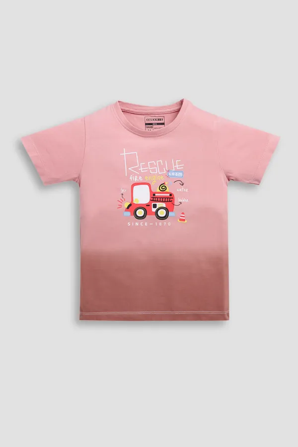 Pink_Soft_Cotton_Regular_Round_Neck_T-Shirt_For_Boys