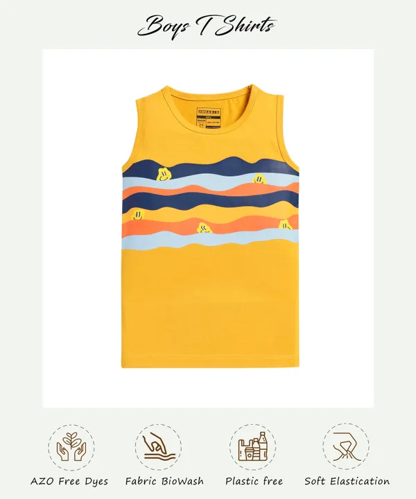 Yellow_Soft_Cotton_Casual_Round_Neck_Sleeveless_T-Shirt_For_Baby_Boys