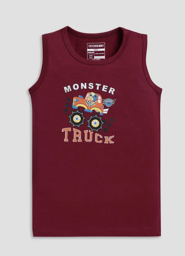 Red_Soft_Cotton_Casual_Round_Neck_Sleeveless_T-Shirt_For_Baby_Boys