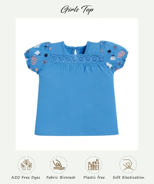 Blue_Solid_Regular_Casual__Top_For_Baby_Girls