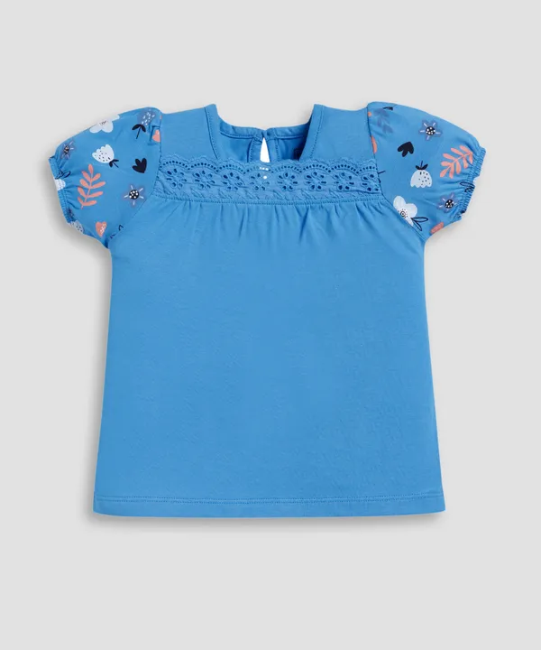 Blue_Solid_Regular_Casual__Top_For_Baby_Girls