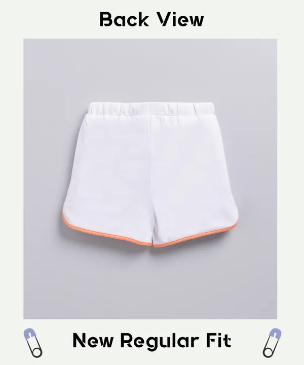 White_Soft_Cotton_Printed_Regular_Shorts_For_Girls
