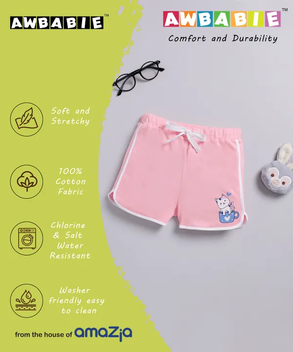 Pink_Soft_Cotton_Printed_Regular_Shorts_For_Girls