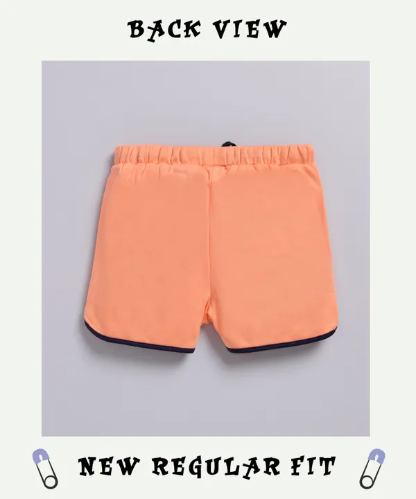 Orange_Soft_Cotton_Printed_Regular_Shorts_For_Girls