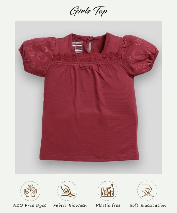 Red_Cotton_Top_For_Girl'S