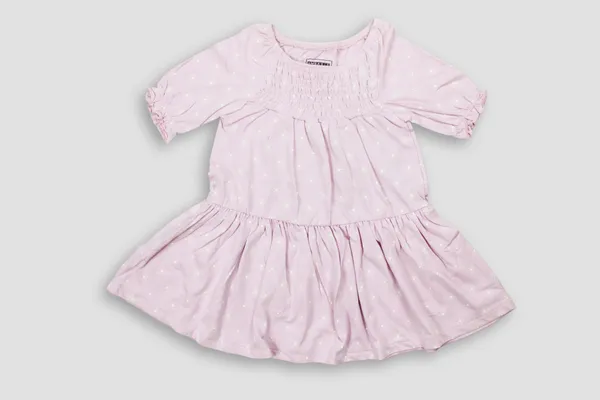 PINK_COLOR_100%_COTTON_DRESS_FOR_INFANT_GIRLS