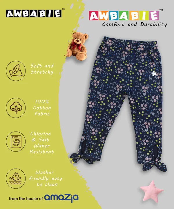 Awbabie_Toddler_Girls'_Pants_|_100%_Cotton_|_180_GSM_Interlock_|_Soft_&_Breathable_|_Ankle_Bow