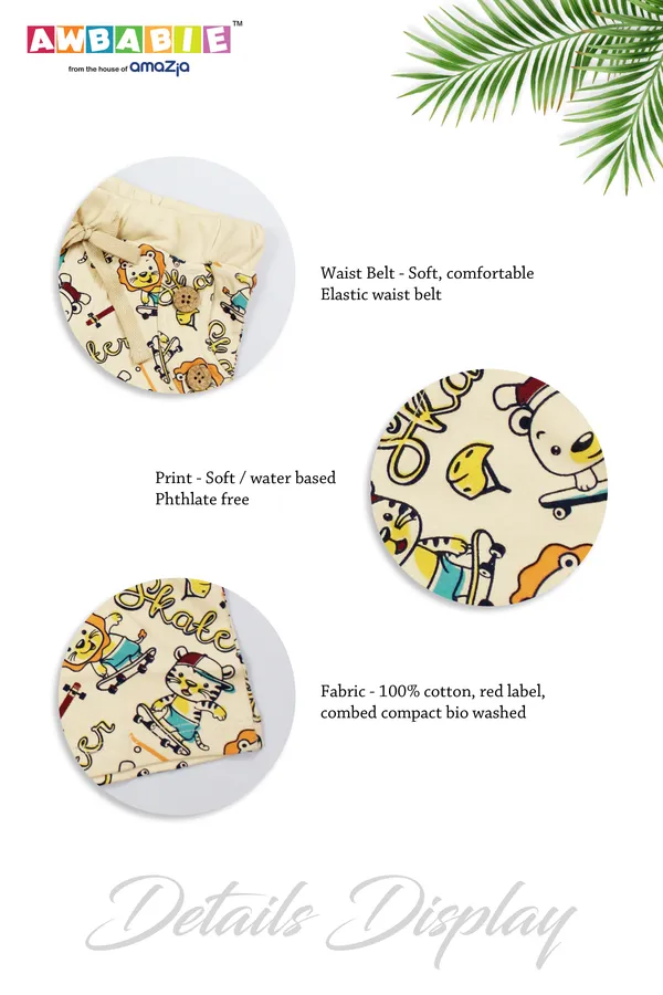 CREAM_COLOR_100%_COTTON_SHORTS_FOR_INFANT_BOYS