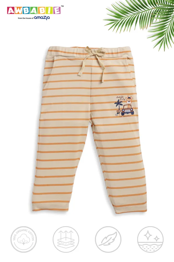 White_Soft_Cotton_Regular_T-Shirt_And_Pant_For_Boy_(Combo)