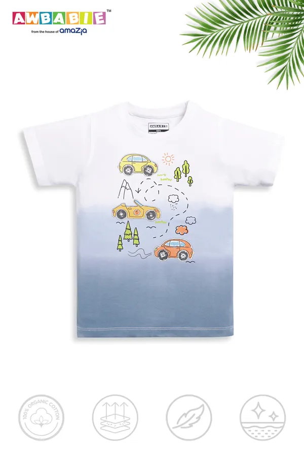 White_Soft_Cotton_Regular_T-Shirt_And_Pant_For_Boy_(Combo)