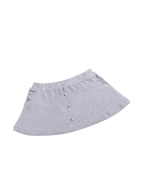 Grey_Soft_Cotton_Regular__Casual_Skort_Baby_Girls