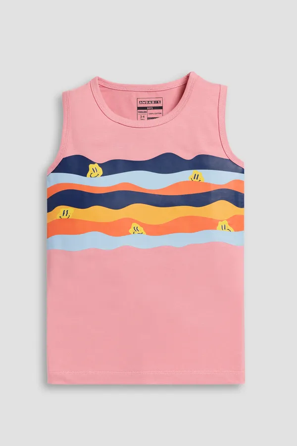Pink_Soft_Cotton_Casual_Round_Neck_Sleeveless_T-Shirt_For_Baby_Boys
