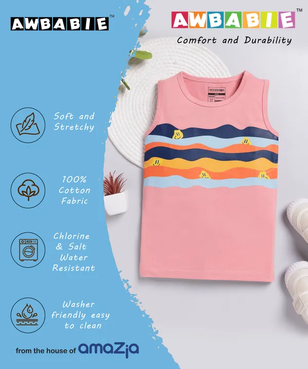 Pink_Soft_Cotton_Casual_Round_Neck_Sleeveless_T-Shirt_For_Baby_Boys