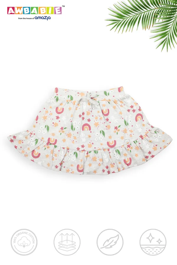 Gray_Soft_Cotton_Regular__Casual_Skirt_Baby_Girls