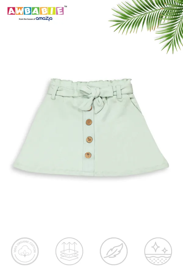Green_Soft_Cotton_Regular_Shorts_For_Girls