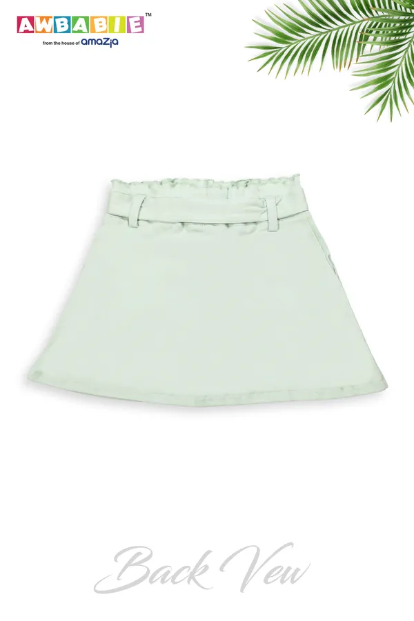 Green_Soft_Cotton_Regular_Shorts_For_Girls