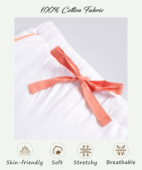 White_Soft_Cotton_Printed_Regular_Shorts_For_Girls