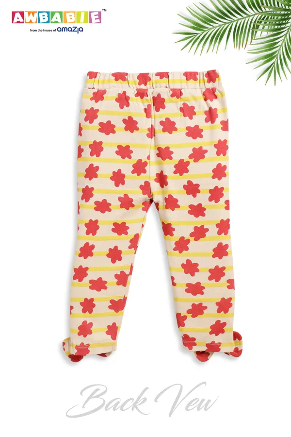 Maroon_Soft_Cotton_Regular_Top_And_Multicolor_Legging_For_Girls_(Combo)