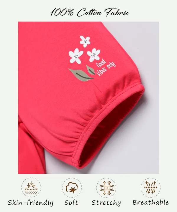 Pink_Shorts_Good_Vibes_Only_Knits_For_Girls