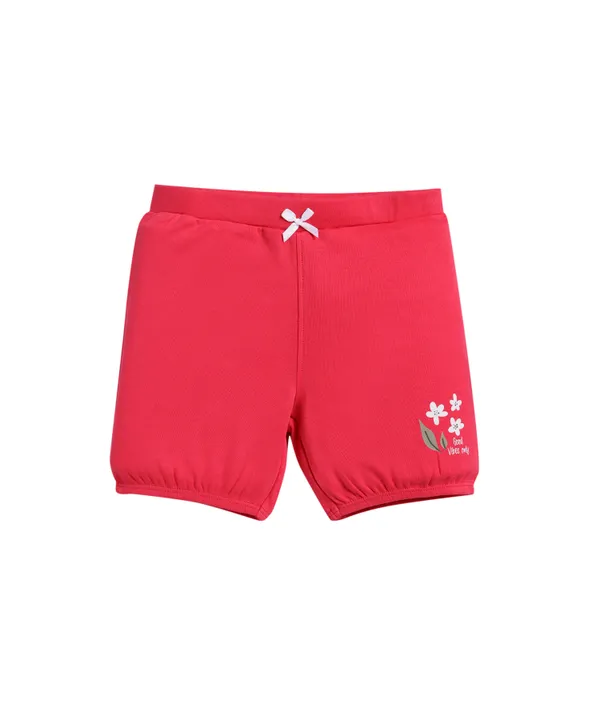 Pink_Shorts_Good_Vibes_Only_Knits_For_Girls