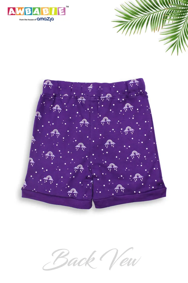 Yellow_100%_Cotton_Shorts_For_Infant_Girls