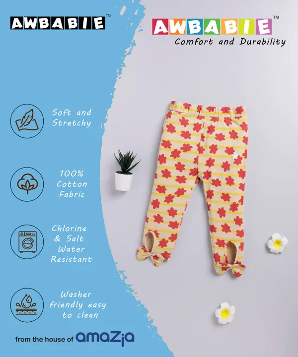 Awbabie_Toddler_Girls'_Pants_|_100%_Cotton_|_190_GSM_Interlock_|_Soft_&_Breathable_|_Ankle_Bow