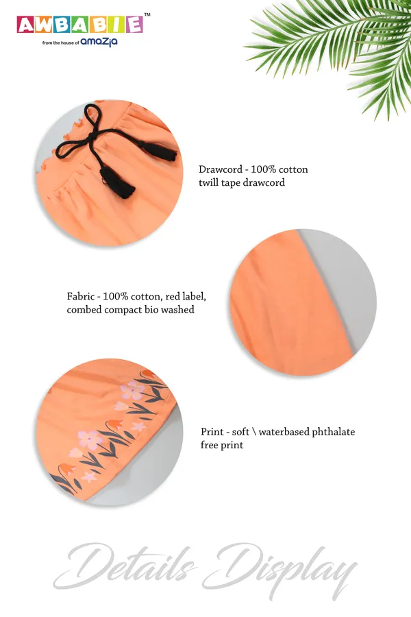 Orange_100%_Cotton_Skirts_For_Infant_Girls