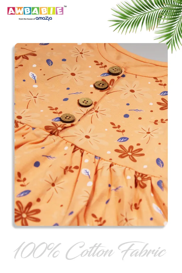 Orange_Cotton_Dress__For_Girls