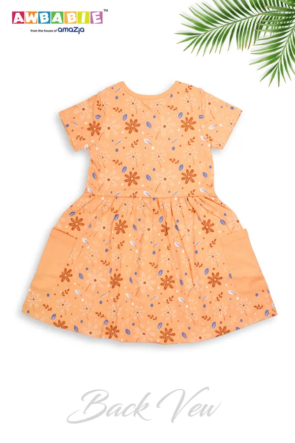 Orange_Cotton_Dress__For_Girls
