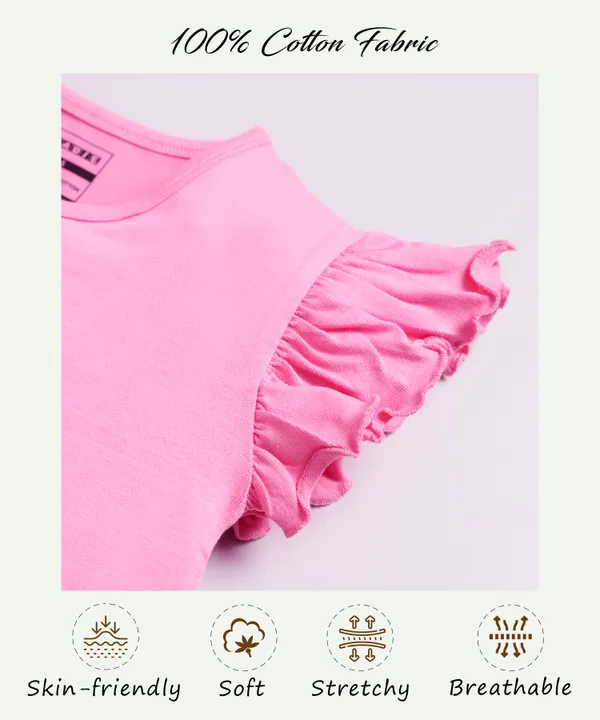 Pink_Soft_Cotton_Regular_Round_Neck_T-Shirt_For_Girls