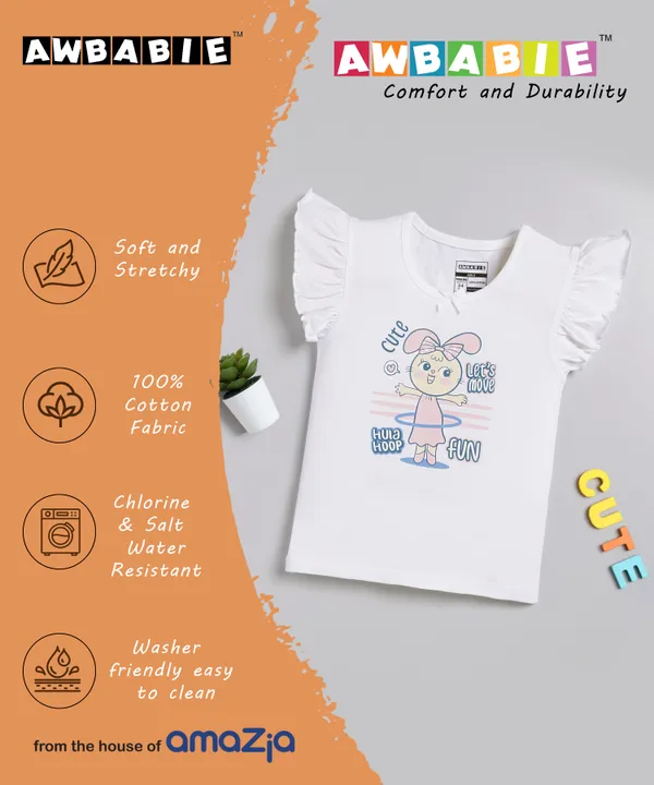 Pink_Soft_Cotton_Regular_Round_Neck_T-Shirt_For_Girls