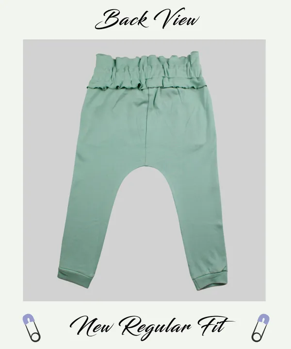 Sea_Green_100%_Cotton_Joggers_For_Infant_Girls