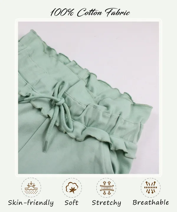 Sea_Green_100%_Cotton_Joggers_For_Infant_Girls