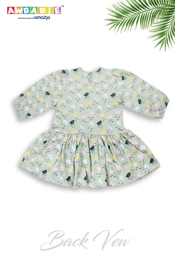 Sky_Green_Printed_Regular_Casual_Top_For_Baby_Girls