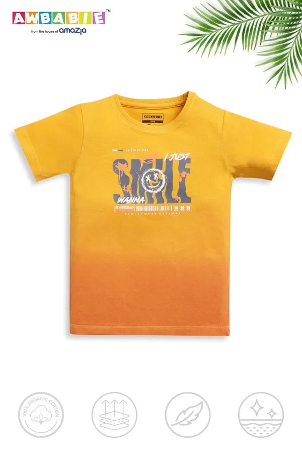 Yellow_Soft_Cotton_Regular_T-Shirt_And_Pant_For_Boy_(Combo)