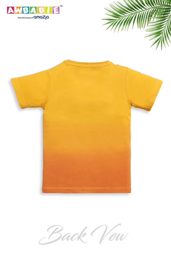 Yellow_Soft_Cotton_Regular_T-Shirt_And_Pant_For_Boy_(Combo)